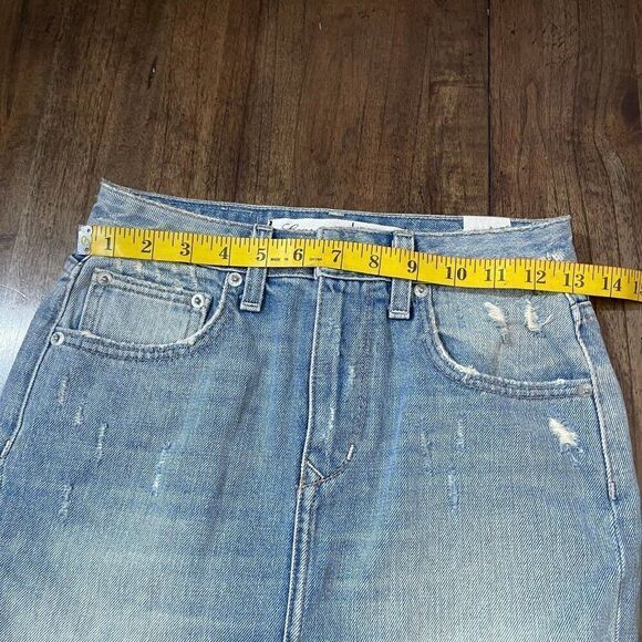 Lovers + Friends Denim Mini Skirt Size 23 - Picture 5 of 11
